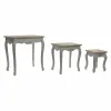 Set of 3 tables DKD Home Decor Wood White (60 x 40 x 61 cm) (3 pcs)