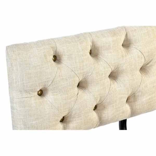 Taburetė DKD Home Decor   Eglė Natūralus Juoda Rusvai gelsva Poliesteris (61 x 51 x 77 cm)