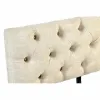 Банкетка DKD Home Decor   Ель Натуральный Чёрный Бежевый полиэстер (61 x 51 x 77 cm)