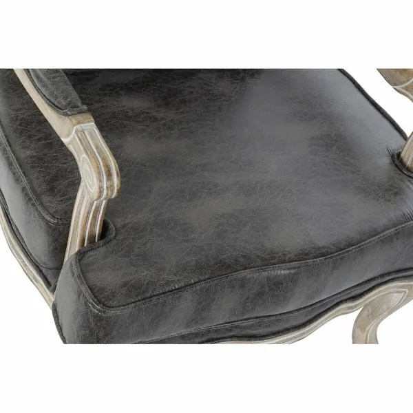 Armchair DKD Home Decor Brown Natural 70 x 66 x 94 cm