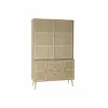 Rhythm stendas DKD Home Decor 120 x 38,5 x 196 cm Natūralus Medžio MDF