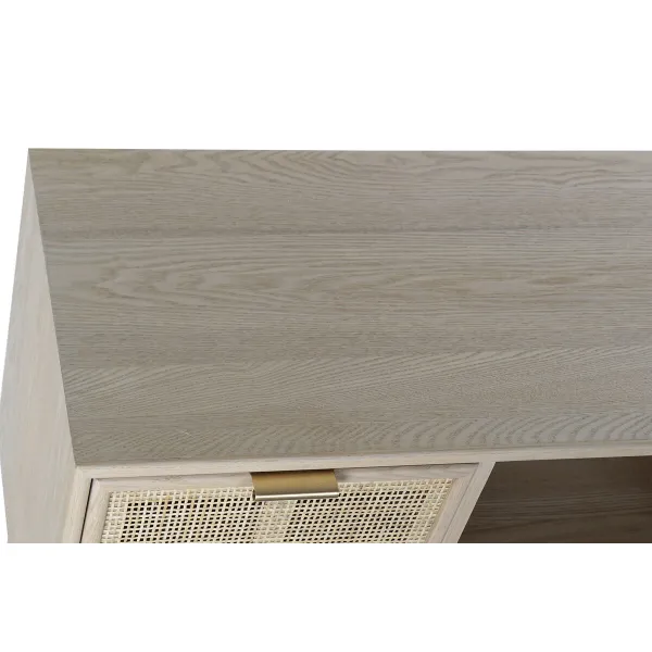 Televizoriaus baldai DKD Home Decor Spalvotas Natūralus Paulovnijos mediena Medžio MDF 120 x 42 x 60 cm