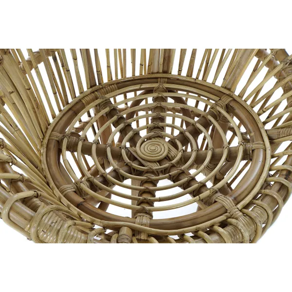 Fotelis DKD Home Decor 8424001750092 Natūralus Medvilnė Balta Rotangas (74 x 67 x 85 cm)