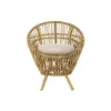 Armchair DKD Home Decor 8424001750092 Natural Cotton White Rattan (74 x 67 x 85 cm)