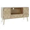 TV-kalusteet DKD Home Decor 118 x 40 x 65 cm Metalli Vaaleanruskea Paolownia wood Mäntypuu