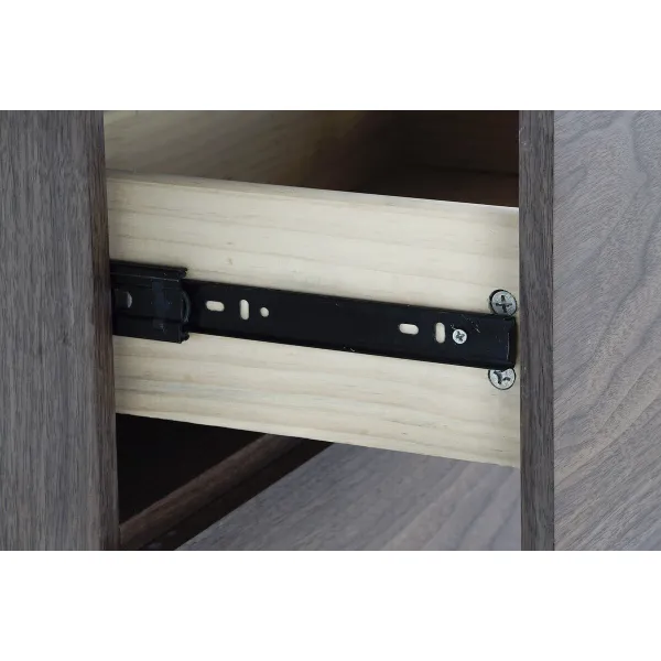 Indauja DKD Home Decor   Ruda Skaidrus Stiklas Graikinis riešutas Medžio MDF 160 x 45 x 80 cm