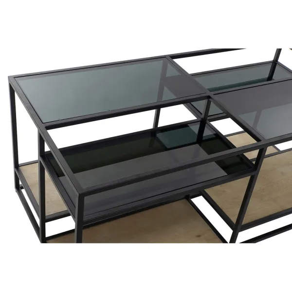 Centrālais galds DKD Home Decor 8424001787234 Melns Daudzkrāsains Dabisks Koks Metāls spogulis 120 x 60 x 50 cm