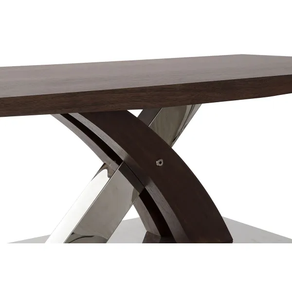 Pusdienu galds DKD Home Decor Koks Tērauds 120 x 60 x 43,5 cm
