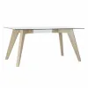 Обеденный стол DKD Home Decor Стеклянный Деревянный MDF 160 x 90 x 75 cm