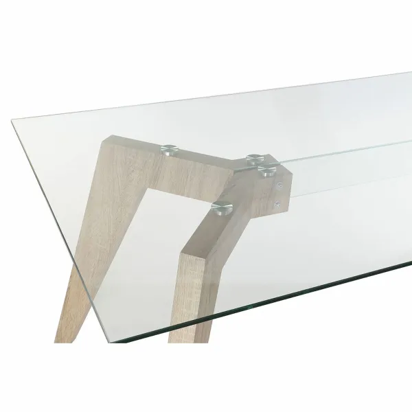 Обеденный стол DKD Home Decor Стеклянный Деревянный MDF 160 x 90 x 75 cm