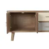 TV mēbeles DKD Home Decor Pelēks Krēmkrāsa Metāls Paulovnijas koks (90 x 34 x 66.5 cm)