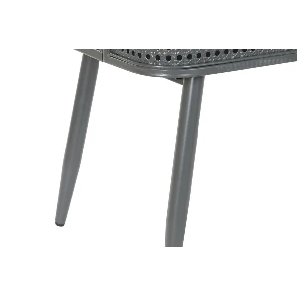 Plaukti DKD Home Decor Dabisks Pelēks Metāls Koks 2 Planken (79 x 39 x 133 cm)