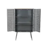 Полка DKD Home Decor Натуральный Серый Металл Деревянный 2 Полки (79 x 39 x 133 cm)
