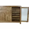 Sivupöytä DKD Home Decor   Kullattu Luonnollinen Akaasia 150 x 40 x 81 cm