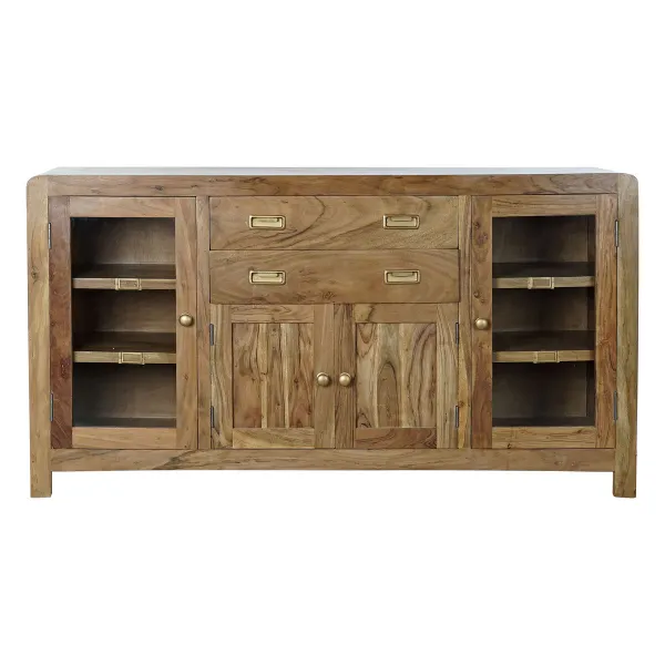 Устройство DKD Home Decor   Позолоченный Натуральный древесина акации 150 x 40 x 81 cm