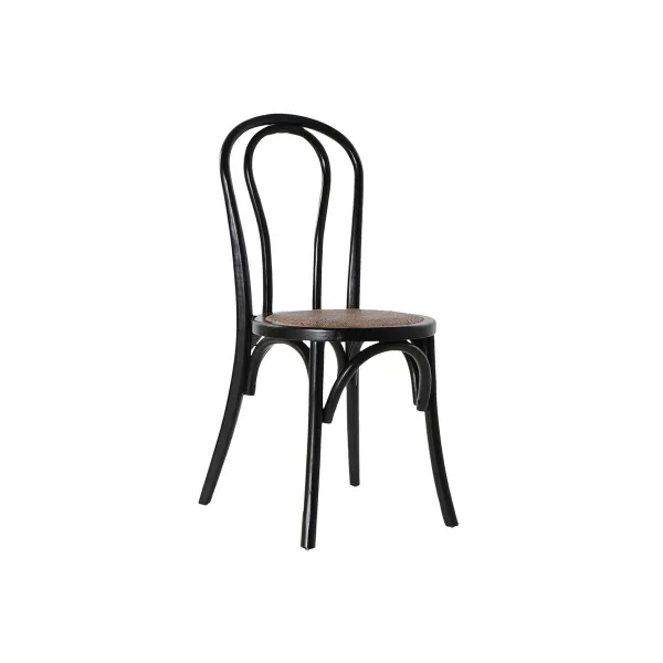 Обеденный стул DKD Home Decor Чёрный Разноцветный 43 x 44 x 89 cm