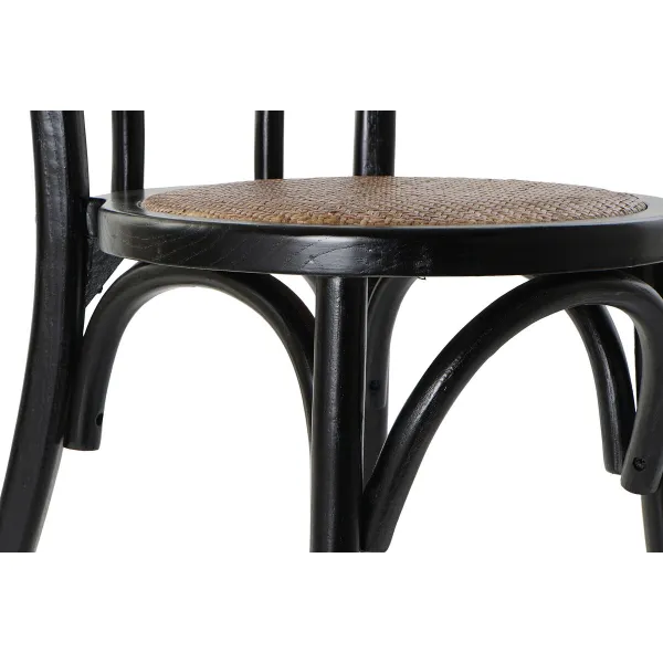 Обеденный стул DKD Home Decor Чёрный Разноцветный 43 x 44 x 89 cm