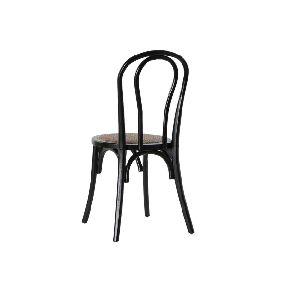 ēdamistabas krēsls DKD Home Decor Melns Daudzkrāsains 43 x 44 x 89 cm