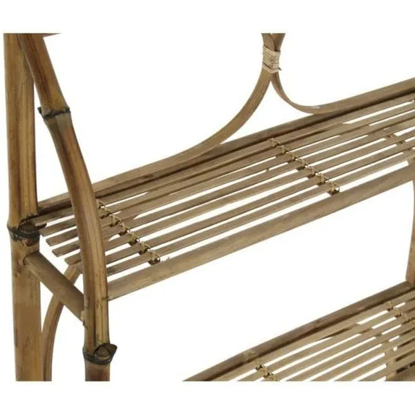 Plaukti DKD Home Decor Dabisks Rotangpalma Bambuss 3 Planken (62 x 15 x 103 cm)