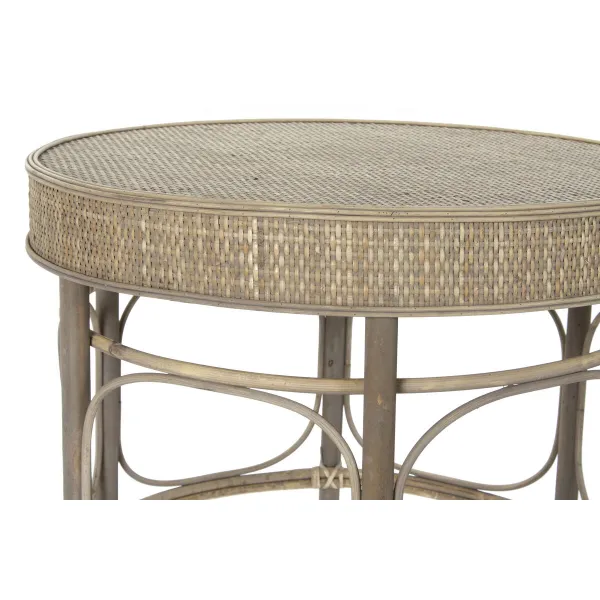 Вспомогательный стол DKD Home Decor 61 x 61 x 52 cm Натуральный Деревянный