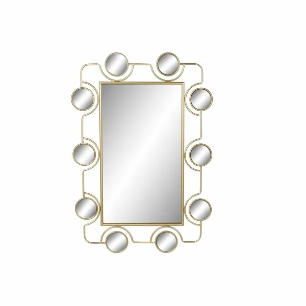 Wall mirror DKD Home Decor Black Golden 70 x 2 x 100 cm Vintage