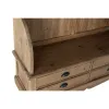 Вешалка с полкой DKD Home Decor Коричневый Чёрный Сосна Зеркало Натуральный Alpino 124 x 40 x 200 cm