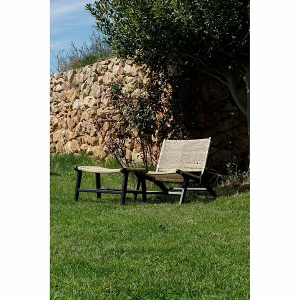 Fotelis DKD Home Decor Juoda Natūralus Medžio Tikmedis 65 x 78 x 68 cm
