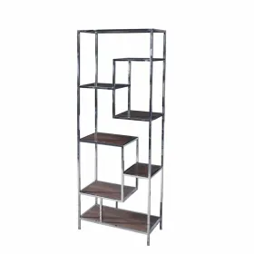 Полка DKD Home Decor Серебристый Сталь Деревянный MDF (80 x 40 x 200 cm)