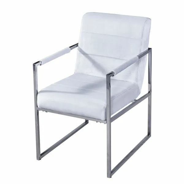Fotelis DKD Home Decor Balta Plienas Plastmasinis 75 x 57 x 92 cm