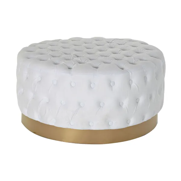 Pacelšanas Pedālis DKD Home Decor Balts Poliesters Koks MDF (78 x 78 x 40 cm)