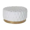 Atrama pėdoms DKD Home Decor Balta Poliesteris Medžio MDF (78 x 78 x 40 cm)