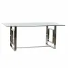 Обеденный стол DKD Home Decor Стеклянный Сталь (180 x 90 x 75 cm)
