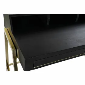 rakstāmgalds DKD Home Decor Melns Metāls Bronza Mango koks (125 x 74 x 93.5 cm)