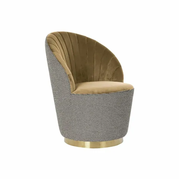 Fotelis DKD Home Decor Juoda Ruda Poliesteris Garstyčios (69 x 66 x 85 cm)