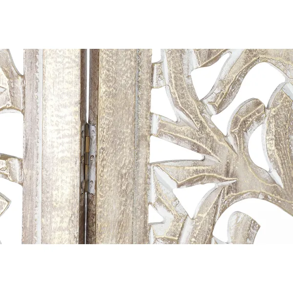Folding screen DKD Home Decor Wood Mango wood 153 x 2,5 x 182 cm