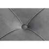 Bench DKD Home Decor   Foam Grey Golden Metal Polyester Velvet MDF Wood (80 x 80 x 47 cm)