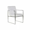 Krēsls DKD Home Decor Poliesters Tērauds Balts (56 x 68 x 92 cm)