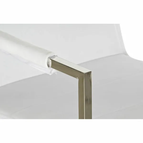 Kėdė DKD Home Decor Poliesteris Plienas Balta (56 x 68 x 92 cm)