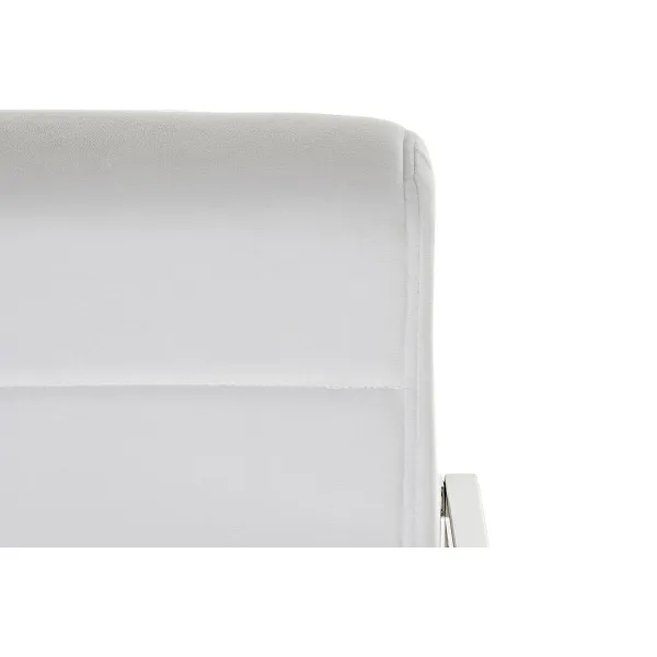 Kėdė DKD Home Decor Poliesteris Plienas Balta (56 x 68 x 92 cm)