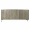 Устройство DKD Home Decor   Серый Позолоченный Металл Древесина манго 160 x 45 x 75 cm
