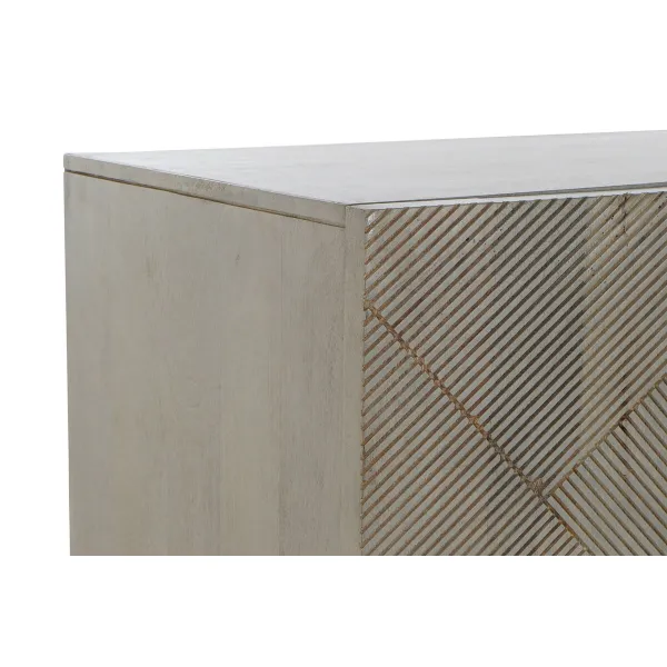 Устройство DKD Home Decor   Серый Позолоченный Металл Древесина манго 160 x 45 x 75 cm