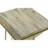 Mazs galdiņš DKD Home Decor Metāls Mango koks (40 x 40 x 45 cm)