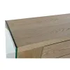 Indauja DKD Home Decor   Skaidrus Šviesiai rudas Stiklas Medžio MDF 160 x 45 x 80 cm