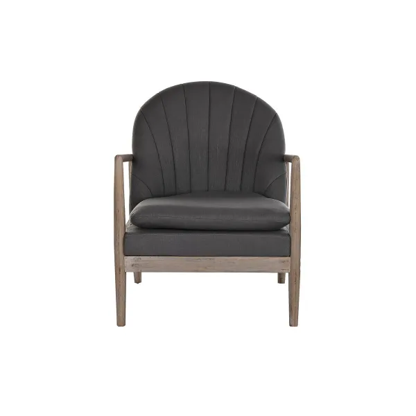Nojatuoli DKD Home Decor Tumman harmaa Kuusi Muovinen 68 x 69 x 89 cm 67 x 70 x 89 cm