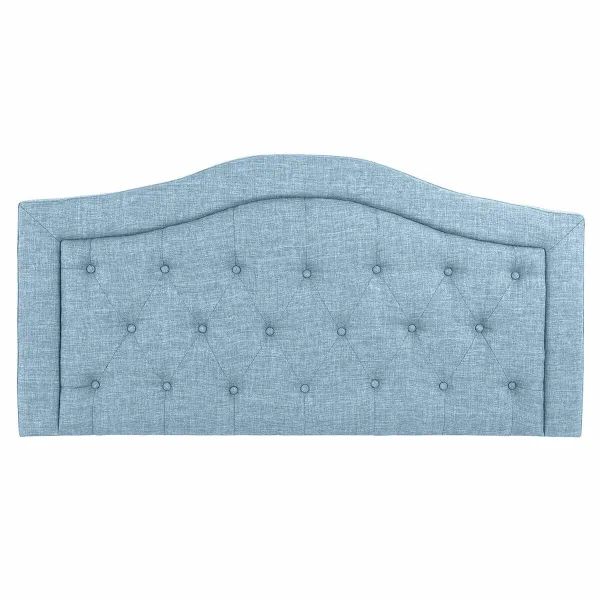Изголовье кровати DKD Home Decor Синий Celeste Деревянный 145 x 8 x 72 cm