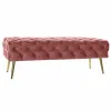Taburetė DKD Home Decor Rožinė Auksinis (120 x 45 x 40 cm)