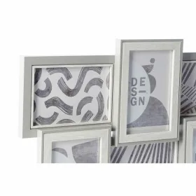 Nuotraukų rėmelis DKD Home Decor 60 x 3 x 32 cm Stiklas Pilka Ruda Medžio MDF Miesto (2 vnt.)