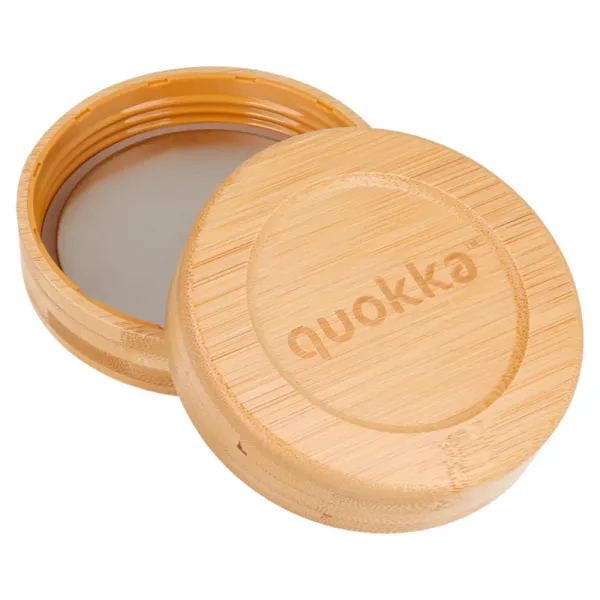 Quokka Deli Food Jar - Glass Food Container / Lunchbox 500 ml (Wood Grain)