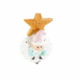 Kabantis dekoras DKD Home Decor Kalėdos Derva (2 pcs) (5.5 x 5 x 9 cm)
