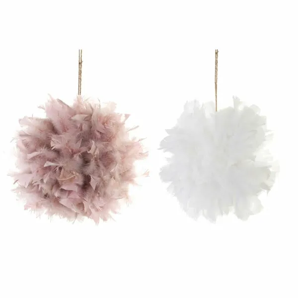 Новогоднее украшение DKD Home Decor Поролон Перо (40 x 40 x 40 cm) (2 pcs)